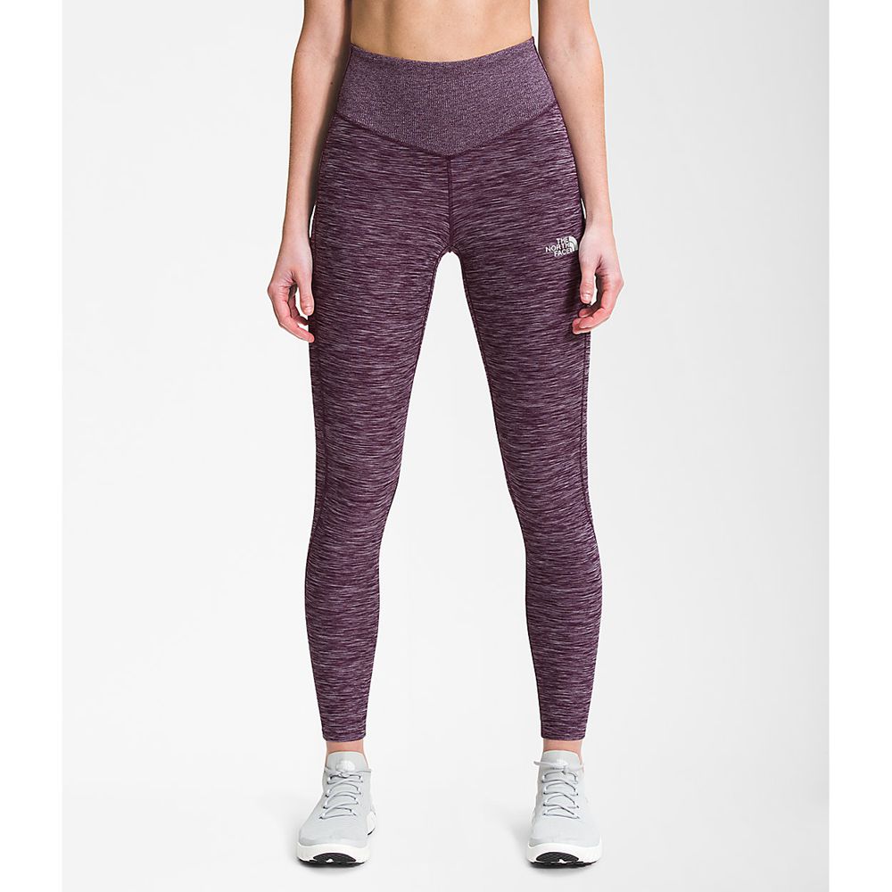 The North Face Leggings Womens Australia - The North Face Dune Sky 7/8 Burgundy / Black (JZA-280137)